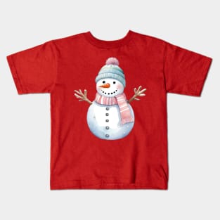 snowman christmas Kids T-Shirt